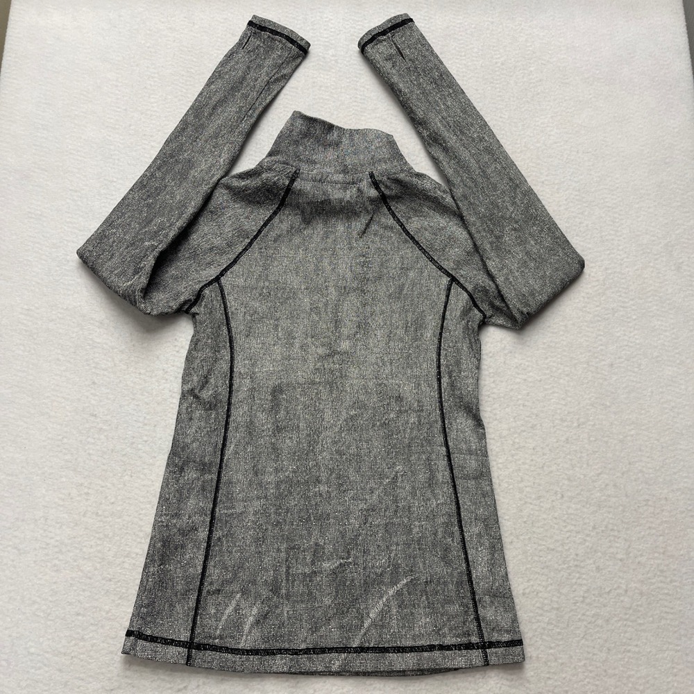 Gatorskins Womens Medium Gray Half Zip Thermal‎ Base Layer Top Pullover Jacket - Picture 5 of 8